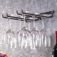 tongzhou Doppio Porta Calici Portabottiglie in Metallo da Appendere Portabottiglie da Bar Calice in Vetro Portabottiglie Capovolto Accessori per La Decorazione della Casa