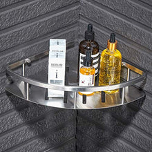 DONGLU mensole Bagno 304 Mensola in Acciaio Inox Cucina Triangolo Maglia Blu Bagno Hardware Parete Rack di Stoccaggio Angolo Cavo E Scarico Pulito