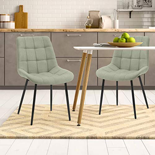 WYLZLIY-Home Sedie da Pranzo Sedie da Cucina Splendida Sedia da Pranzo Moderna A 2 Pezzi Sedie da Pranzo Sedia da Cucina Sedia da Cucina con Gambe in Metallo per Sala da Pranzo Soggiorno Cucina