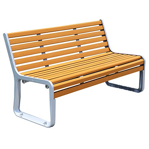 outdoor product Panchina da Terrazza Parco Panchina All'aperto per Tempo Libero, Panca da Giardino Resistente alle Intemperie in Ghisa e Pino, Panchina 2 Posti sul Prato Portico