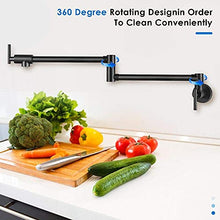 TTLIFE Rubinetto da Cucina Ottone senza piombo Rubinetto pieghevole Rotazione di 360 ° Rubinetto pieghevole a parete Bocca girevole e abbattibile