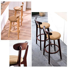 Ljings - Sgabello da bar da cucina con schienale sgabelli, 60 cm, colore: beige, marrone