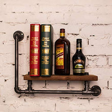 LYM &ripiano di stoccaggio Mensole a Muro, American Retro Tubature dell'Acqua Rack Bagno portasciugamani Bookshelf Mensola Decorativo Scaffale di Finitura