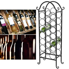Greensen Portabottiglie di Vino Piccolo Kit 21 Bottiglie di Vino - Scaffale Portabottiglie con Sistema Modulare - Pratica Cantinetta Portabottiglie, Fer - 20 x 34 x 88 cm