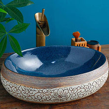 WEHOLY Lavabo in Resina Lavabo retrò da Incasso Ovale in Pietra Naturale Lavabo in Ceramica Contenitore per Hotel Lavabo a Prova di Schizzi