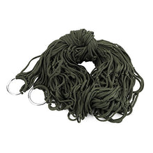 Zhouba Deep Green nylon amaca Hanging mesh Sleeping Bed Swing all' aperto campeggio viaggio, Army Green, Taglia unica