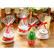 UPKOCH 2 Pezzi di Asciugamani di Natale a Forma di Torta Morbido Creativo Telo da Bagno Asciugamano Asciugamano Forniture per Feste Regalo di Natale per Bambini Amici di Famiglia