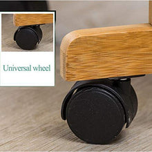 Knoijijuo 3 Strati Trolley, cremagliera Pratico Contenitore con Maniglia, Un Salone di Bellezza di Stand Passeggino Removibile, Multi-Funzione di Carrello di Servizio, di Legno