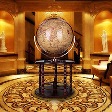 JNMDLAKO Globo Grande mappamondo educativo con Base in Legno Portabottiglie per Vino Bar in Stile retrò Portabottiglie Portabottiglie per Vino Organizzatore per Bevande Antico 62CM