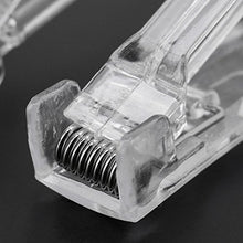 Sitonelectic - Fermatovaglia in plastica trasparente, regolabile, confezione da 4 pezzi
