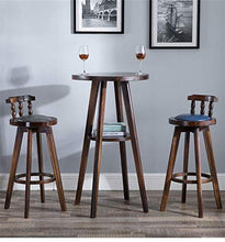 POETRY Sgabello Alto Sgabelli da Bar con Schienale Sedia da Pranzo Girevole Cucina Bar Caffetteria Struttura delle Gambe in Legno massello con Cuscino Comfort in Spugna Rossa/Blu Scuro/Verde sc