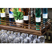 YWYW Porta Bicchiere da Vino portabottiglie Americano retrò da Appendere Porta Calice Creativo invertito (Dimensioni: L100 * W27CM)