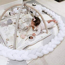 shuxuanltd paracolpi Treccia paracolpi Culla Paraurti a Letto Lungo Cuscino per Nodi Cuscino attorcigliato Lancia Cuscino Cuscino di Velluto 3m,Khaki
