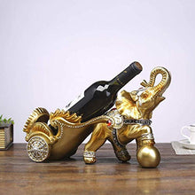 LHQ-HQ Decorazioni Arte Artigianato Wine Rack Elefante Carrello Wine Rack Regali Ornamenti Bottiglia cremagliera 4