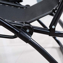 WUY Regolabile Terrazza Sedia a Sdraio Oversized Zero-Gravity Sedia Portatile Courtyard Portabicchiere La Sedia da Campeggio reclinabile è Dotata di portabicchieri e Cuscini in gr