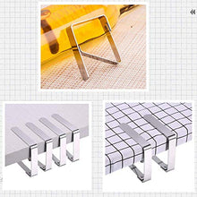 OurLeeme Clip per Tavolo, Clip per tovaglia in Acciaio Inossidabile Clip per Coperchio per Tavolo Portabiti da Tavolo da Giardino per Matrimoni in casa