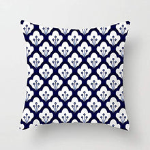 Federe Cuscini Divano 45X45,Serie Di Porcellana Blu E Bianca Stampata Mandala Copridivano, Fodera Per Cuscino Lombare Per Divano Da Ufficio, Set Di Articoli Per La Decorazione Della Casa Di 4, Stile 7