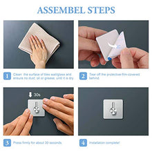 Gancio Adesivo, EniBon Adesivo Ganci Portasciugamani Acciaio Inox Gancio impermeabile, Gancio Parete Senza Foratura per Asciugamani, Bagno, Cucina (5 pezzi)