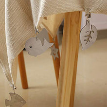 N\O 8 Pezzi Pesi Tovaglia Clip, Pendente per Tovaglia in Acciaio Inossidabile, Pesi per Tovaglia con Clip in Metallo, Morsetti per Tovaglia per Campeggio All'aperto,Giardino, Casa