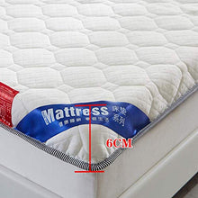 Floor Mattress Futon Mattress,Breathable Fold Futon,Thick Mattress,Double Japanese Sleeping Pad,Soft Futon Floor Mattress,Foldable Roll Up Floor Mattress,Thickness 6cm,Whiteash,180x200cm