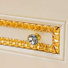 Shop Chic Colonna Bagno barocca con Maniglie Dorate e Decorazioni in Foglia Oro