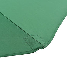 [casa.pro]® Ombrellone a Mezzaluna Ø300cm Verde Manovella Giardino Parasole