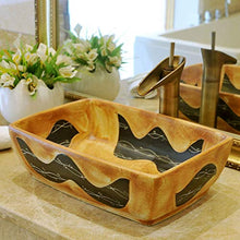 Rettangolare Jingdezhen bagno in ceramica lavandino lavandino in porcellana Contro Top Lavabo Lavandino da bagno moderno lavabo vanità