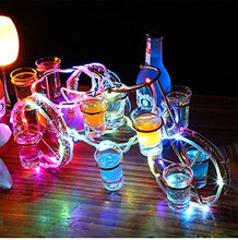 QQSGBD Portabottiglie da Vino Vitivinicolo Europeo della Bicicletta di Stile cremagliera Set Ricaricabile Luminoso Beer Bottle Holder ardore Champagne Cocktail Antiscivolo