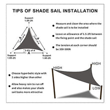 MEEYI Vela Ombreggiante Tenda 4.5X4.5X4.5m Tenda da Sole per Esterno Anti-UV 95% Impermeabile & Protezione Solare Antivento & Resistente a Strappi per Giardino Cortile Piscine, Cachi
