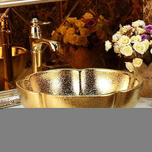 KEKEYANG Stile Europeo d'oro dell'Arte Ceramica della Lavata di Ceramica del Bacino del dispersore Bagno lavabo Creativo casa Porcellana