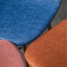 Sgabello Creativo Bar con Schienale, retrò Casa Opaca PU Pelle E Metallo Nero Sedia Gamba, Battuto Sbarra di Ferro Sedia caffè Alta,B Black,75cm
