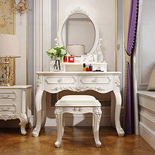HLZY Scrivania Vanity per Camera da Letto Tavolino Moderno condimento in Legno massello Camera da Letto Francese tavolino Semplice Rurale Principessa Piccolo Appartamento Color : Style 1 (80cm)