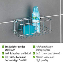 WENKO Portaoggetti grande Classic, Acciaio, 24 x 10 x 14 cm, Cromo