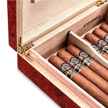 CLJ-LJ Cigar Humidor, Viaggio Convenienza sigari Scatole, idratante Legno di Cedro Cigar Humidor, Legno Solido Vernice Scatole, di Alta qualità Buon Umore, buona Vita