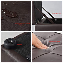 Nosterappou Sgabello, può sedersi e riporre, elegante, semplice, versatile, naturale ed ecologico sgabello in tessuto PU, panca scarpa creativa, sgabello multifunzionale in legno massello, sgabello qu