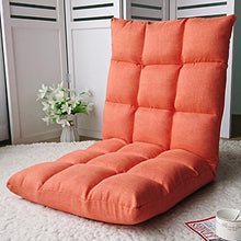 Divano pigro elegante divano multifunzionale divano tatami singolo poltrona letto piccola sedia / divano letto grazioso divano con schienale ribaltabile soffice e confortevole ( Color : Orange )