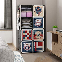 WCY Fai da Te Armadio Portatile Armadio Armadio Modulare Organizzatore Organizzatore Spazio ARMOIRE ARMOIRE PREFAMANO A Peso con ACCENDENTE Guardaroba combinata Asta (Dimensioni: 75x47x147cm) yqaae