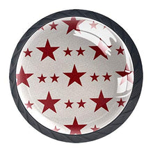 Stella patriottica 4 PCS Pomelli per Porta, Pomolo per Mobile, Pomelli per Mobili con Viti, Maniglia per Armadietto, Pomelli per Porta, Pomelli per Cassetti per Porta, Armadio, Cassetto e Credenza
