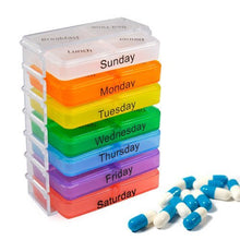 accessotech, porta pillole con i 7 giorni della settimana, Mini scatola per medicine, organizzatore per pillole