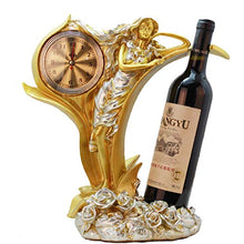LXH-SH Cremagliera del Vino cremagliera Nana Vino Decorazioni cremagliera del Vino armadietto del Vino Decorazione Creativo a casa la Bellezza di Orologio Europee Resina Ornamenti Artigianali scaffa