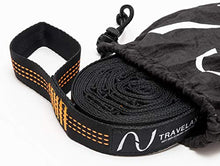 Travelax Sistema di Fissaggio o Cinghie di Supporto per Montare o Appendere Amaca, 22 Lacci