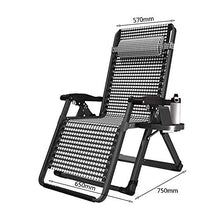 Poltrona sdraio – Zero Gravity Relax – Sedia a sdraio – Pranzo Familiare Giardino Regolabile Poltrona Lounge Portatile