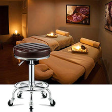 SXRDZ Pelle Regolabile Idraulico rotolamento Girevole Salon Chair Sgabello Tatuaggio Massaggio Viso Spa Sgabello Sedia dell'unità di Elaborazione, Il Nero, 70 Centimetri
