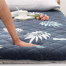 QVIVI Materasso Futon, Pieghevole Agnello Peluche Antiscivolo Addensato Futon Materassi da Pavimento Camera da Letto Tatami Materasso da Campeggio Portatile 1.5 * 2M