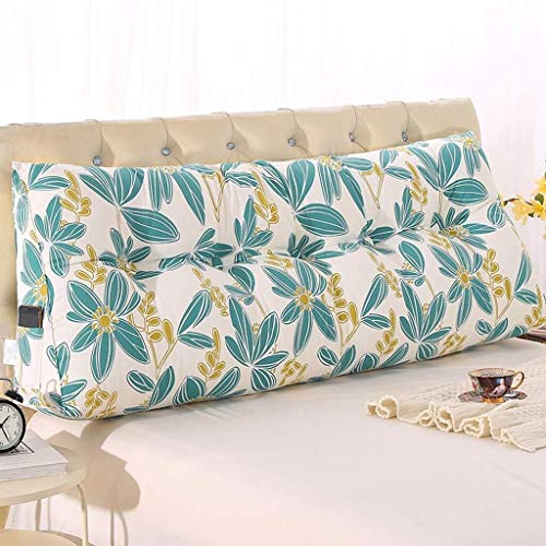 JTZR Cuscini Schienale Triangolare con Zeppa sul Comodino Cuscino Schienale Tridimensionale Cuscino Grande Testiera for Letto Tatami Cuscino Schienale for Lettura Cotone PP Lavabile-120 * 20 * 50cm