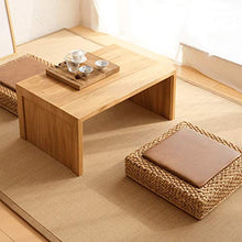 LTINN Spessi Cuscini Tatami in Rattan Intrecciati a Mano, Cuscini sul Pavimento sul Balcone del Soggiorno, superfici dei sedili in Pelle in Materiale vegetale Naturale, tappetini da Meditazione