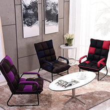 -Recliner Sedia Brown Dark Brown Lazy Divano Lazy Sedia per Il Tempo Libero Sedia a Sdraio Balcone Balcone Camera da Letto Pranzo Break Pieghevole Sedia Poltrona Couch Moderno Sofà