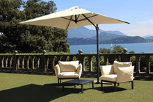 Maffei Art 137q Kronos ombrellone Laterale Quadrato cm 250x250, Tessuto PolyMa. Made in Italy. Colore Ecru