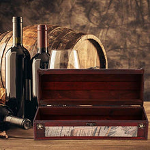 Hztyyier Scatola per Bottiglia di Vino in Legno Vintage con Finitura Anticata, Cassa per Bottiglia in Legno, Scatola per l'imballaggio di Bottiglie Singole per Vino Rosso Champagne