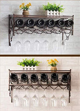 Classico Attaccatura del supporto di Wine 60/80 Bottle / 100 centimetri montaggio a parete del vino del metallo |Rack Glass |Mensola Holder Vino stand |Titolare Hanging Wine Glass ripiano Unità Organi